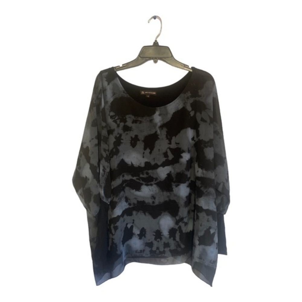 Love and Legend Womens Chiffon Tunic Blouse Pullover Boho Size 18